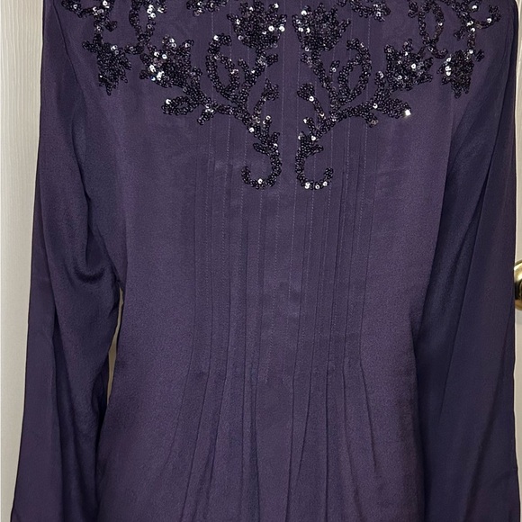 NWT Calypso St. Barth Calriss Tunic Top Dark Purple - Picture 3 of 10